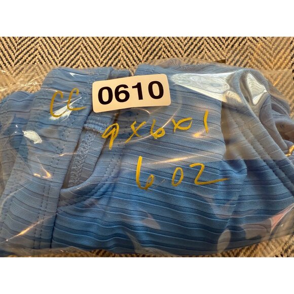 NWT Time And Tru Womens Ribbed Blue Bralette With Adjustable Straps & Front Cut- - Picture 8 of 8